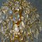 Lampadario Regency dorato con cristallo, Italia, anni '60, Immagine 3