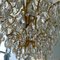 Regency Italian Gilded Chandelier with Crystal Glass, 1960s, Image 6