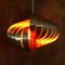 French Spiral-Shaped Ceiling Lamp attributed to Henri Mathieu for Lyfa, 1960s 25