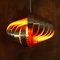 Lámpara de techo francesa en forma de espiral de Henri Mathieu para Lyfa, años 60, Imagen 25