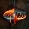 French Spiral-Shaped Ceiling Lamp attributed to Henri Mathieu for Lyfa, 1960s 19