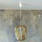 Vintage Ceiling Lamp with Fabric, 1950s, Image 1