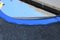 Espejo italiano ovalado de cobalto azul de Veca, años 60, Imagen 8