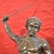19th Century Bronze Warrior with Spear and Lion Sculpture from Antoine Louis Barye 7