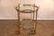 Brass and Glass 2-Tier Bar Cart Trolley in the Style of Maison Baguès, 1950s 1