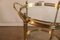 Brass and Glass 2-Tier Bar Cart Trolley in the Style of Maison Baguès, 1950s 6