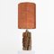 Ceramic Table Lamp with Silk Lampshade by Bernard Rooke, 1960s 11