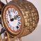 Horloge de Table Vintage avec Cheveux Foncés en Bronze et Fer 4
