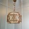 French Rattan Pendant Lamp, 1950s 1