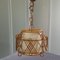 French Rattan Pendant Lamp, 1950s, Image 2
