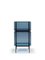 Small Lyn Shelf 8400BL in Blue by Visser & Meijwaard for Pulpo 1