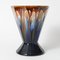 Vintage Belgian Drip Glaze Ceramic Vase from Faiencerie Thulin 1