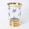 Vintage Belgian Glass Vase with Swallows from Laeken 3