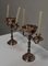 Vintage Silver-Plated Candleholders, Set of 2 3