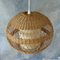 Vintage Rattan Ceiling Lamp, Image 9