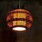 Vintage Rattan Ceiling Lamp, Image 12