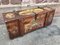 Antique French Rustic Painted Trunk 3