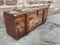 Antique French Rustic Painted Trunk 6