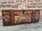 Antique French Rustic Painted Trunk 5