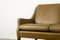 Vintage Danish Olive Green Leather Sofa, 1960s, Image 11