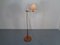 Lámpara de pie ajustable vintage de teca, años 60, Imagen 5