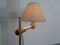 Lámpara de pie ajustable vintage de teca, años 60, Imagen 11