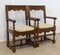 Mid-Century Spanish Colonial Style Chestnut Twisted Columns Armchairs, 1960s, Set of 2 2
