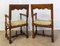Mid-Century Spanish Colonial Style Chestnut Twisted Columns Armchairs, 1960s, Set of 2, Image 4