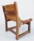 Spanish Walnut and Leather Model Riaza Childrens Chair by Paco Muñoz for Darro, 1950s, Image 2