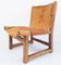 Spanish Walnut and Leather Model Riaza Childrens Chair by Paco Muñoz for Darro, 1950s, Image 1