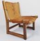 Spanish Walnut and Leather Model Riaza Childrens Chair by Paco Muñoz for Darro, 1950s, Image 4