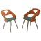 Italian Bentwood Armchairs by Carlo Ratti for Legni Curvi, 1950s, Set of 2 1