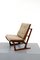 Mid-Century Teak and Fabric Lounge Chairs, 1950s, Set of 2 1
