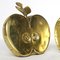 Hollywood Regency Brass Apple Halves Bookends from Apko, Set of 2 7