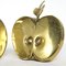 Hollywood Regency Brass Apple Halves Bookends from Apko, Set of 2 8