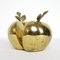 Hollywood Regency Brass Apple Halves Bookends from Apko, Set of 2, Image 4