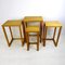 Mid-Century Oak Nesting Tables or Plant Stands by Josef Hoffmann for Wittmann, Set of 4 2