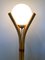 Lámpara de pie vintage de bambú, años 70, Imagen 10