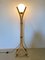 Lámpara de pie vintage de bambú, años 70, Imagen 3