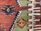 Grand Tapis Kilim Vintage Rouge, Vert, Noir et Marron, Turquie, 1960s 6