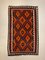 Large Vintage Afghan Red, Orange, Brown & Black Tribal Wool Kilim Rug, 1960s 4