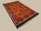 Großer afghanischer Vintage Kelim-Teppich in Rot, Orange, Braun & Schwarz, 1960er 4