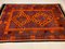 Grand Tapis Kilim Vintage en Laine Rouge, Orange, Marron et Noire, Afghanistan, 1960s 3