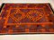 Großer afghanischer Vintage Kelim-Teppich in Rot, Orange, Braun & Schwarz, 1960er 3