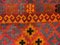 Large Vintage Afghan Red, Orange, Brown & Black Tribal Wool Kilim Rug, 1960s 7