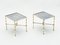 Mirror Brass Sofa End Tables from Maison Jansen, 1970s, Set of 2 1
