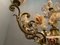 Lámpara de araña italiana vintage de cerámica y bronce de Antonio Zen para Le Ceramiche di Nove e Bassano, años 50, Imagen 7