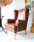Vintage Brown Faux Wingback Armchairs, 1960s, Set of 2 2