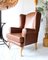 Vintage Brown Faux Wingback Armchairs, 1960s, Set of 2, Image 2