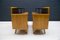 Mid-Century Chest of Drawers with Black Glass, 1950s, Set of 2, Image 5